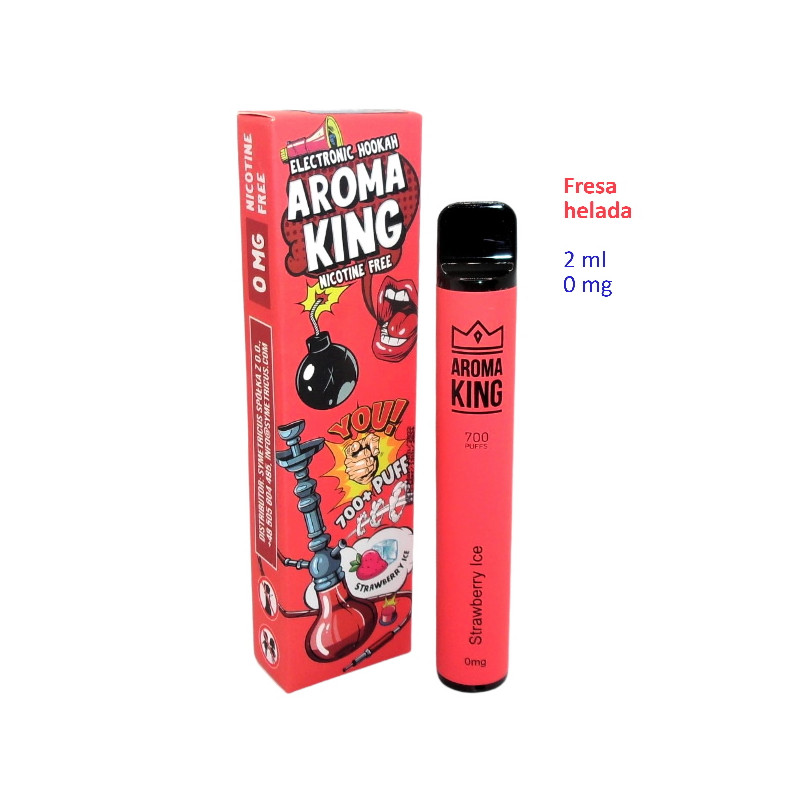 4T AROMA KING 0 Mg Strawberry Ice Vaper Desechable CIAF S L