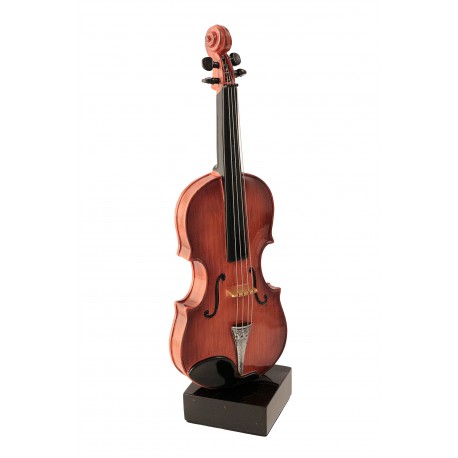 5T. «Violín» miniatura decorativa en resina.