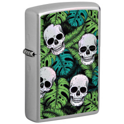 3T. Encendedor «Zippo» 205 Skull with Flowers