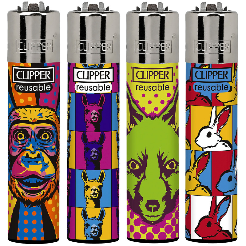 PACK 4 ENCENDEDOR CLIPPER ARTISTS 48 Unds