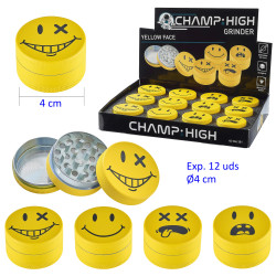 3T. Ø 4 cm. Expositor con 12 Grinders «CHAMP HIGH» 4 partes