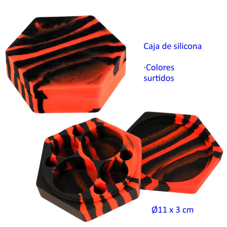 1T. Caja silicona colores surtidos