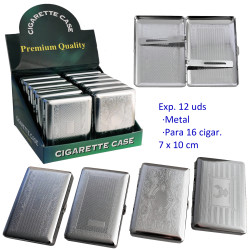 1T. Expositor con 12 pitilleras metal para 16 cigarrillos