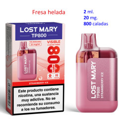 4T. Strawberry Ice 20 mg. «Lost Mary TP 800» Vaper desechable