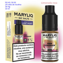 4T. 20 mg. Pink Lemonade «MARYLIQ» Sales de nicotina