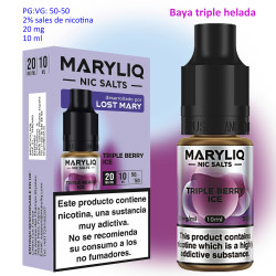 4T. 20 mg. Triple Berry Ice «MARYLIQ» Sales de nicotina