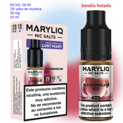 4T. 20 mg. Watermelon Ice «MARYLIQ» Sales de nicotina