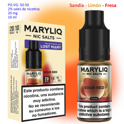 4T. 20 mg. Sour Red «MARYLIQ» Sales de nicotina