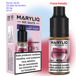 4T. 20 mg. Strawberry Ice «MARYLIQ» Sales de nicotina