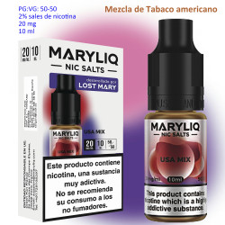 4T. 20 mg. USA MIX «MARYLIQ» Sales de nicotina