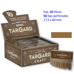 1T. Exp. con 50 libritos de 50 tips slim perforados para filtro «Tar Gard Craft®»