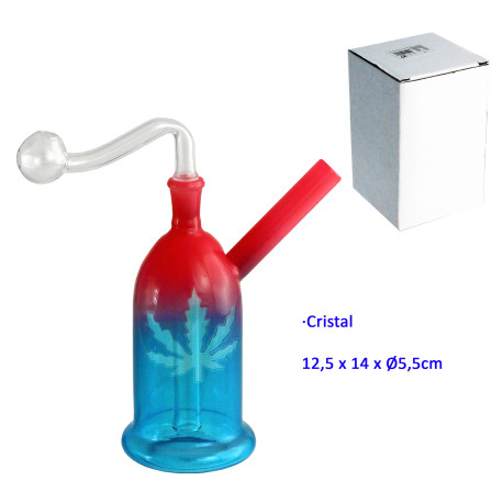 1T. 12,5 cm. Bong de cristal