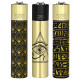 4T. «Clipper» «EGYPTIAN AGE 1» Exp. 12 encendedores con estuche de metal