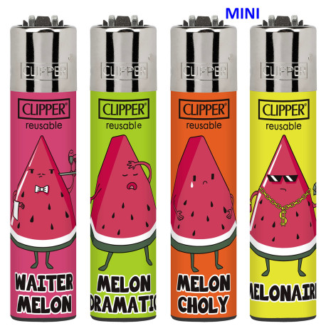 4T. Mini «Clipper» «MELON SENTENCES» Exp. 48 encendedores