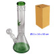 2T. 30 cm. Bong de cristal verde